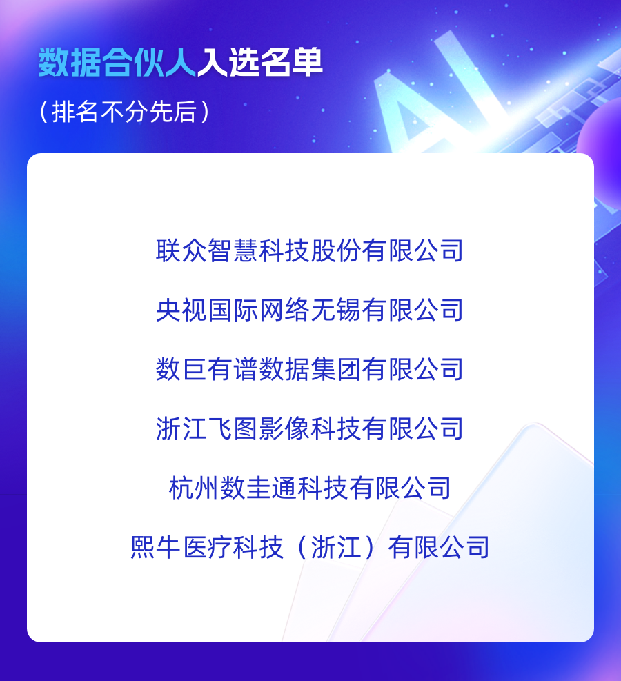 杭州语料库 · "数据合伙人"与"数据体验官"入选名单（来源 · 杭州城市可信数据空间）